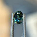 Teal Green Oval Cut Australian Sapphire