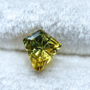 Golden Lime Green Parti Color Australian Sapphire StarBrite™ Cut by John Dyer