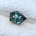 Green Blue Parti Color Australian Freeform Sapphire StarBrite™ Cut by John Dyer
