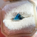 Parti Color Blue Green Australian Sapphire Dreamscape™ Cut by  John Dyer