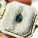 Deep Teal Pear Australian Sapphire Starbrite™ Cut by John Dyer