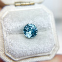 Large Round Blue Zircon