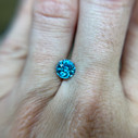 Large Round Blue Zircon