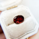 Oval Montana Garnet Starbrite™ Cut by John Dyer