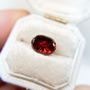 Oval Montana Garnet Starbrite™ Cut by John Dyer