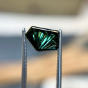 Blue Green Australian Sapphire Dreamscape™ Cut by John Dyer