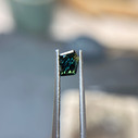 Parti Color Teal Green Australian Sapphire Freeform Dreamscape™ Cut by John Dyer