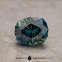 Earth's Treasury 1.40-Carat Deep Blue-Green Particolored Australian Sapphire (Heated)
