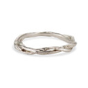 14k white gold unique wedding ring  by Olivia Ewing Jewelry