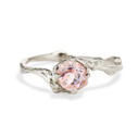 Platinum twisted twig engagement ring by Olivia Ewing Jewelry