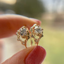 14K Yellow Gold Naples Diamond Half Halo Ring by Olivia Ewing Jewelry