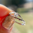 14K White Gold Unity Diamond Solitaire Ring