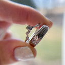 14K White Gold 6mm Driftwood Ring by Olivia Ewing Jewelry