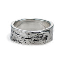 Men's tree bark wedding ring by Olivia Ewing Jewelry
