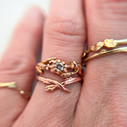 14K Rose Gold Bluebell Contour Ring by Olivia Ewing Jewelry