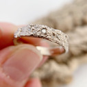 14K White Gold Diamond Vineyard Band by Olivia Ewing Jewelry