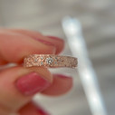 14K Rose Gold Diamond Vineyard Ring