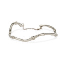 14K white gold nature bracelet by Olivia Ewing Jewelry