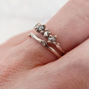 Garland Salt & Pepper Diamond Four Stone Ring by Olivia Ewing Jewelry