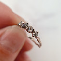 Garland Salt & Pepper Diamond Four Stone Ring by Olivia Ewing Jewelry