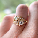 14K Yellow Gold Juniper Diamond Solitaire Ring by Olivia Ewing Jewelry