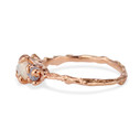 14K Rose Gold Naples Birthstone Three Stone Ring by Olivia Ewing Jewelry