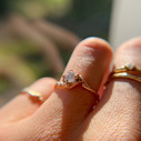 Montana Sapphire engagement ring and nature inspired engagement rings by Olivia Ewing Jewelry