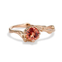 Naples Oregon Sunstone Solitaire Ring by Olivia Ewing Jewelry