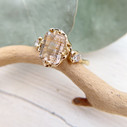 Unique engagement ring with diamond by Olivia Ewing Jewelry