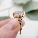 Rutilated Quartz Engagement Ring by Olivia Ewing Jewelry