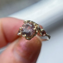 14K Yellow Gold Naples Oregon Sunstone Trio Ring