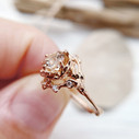 Unique morganite engagement ring by Olivia Ewing Jewelry