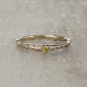 Lila Yellow Diamond Solitaire Ring by Olivia Ewing Jewelry