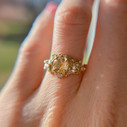 14K Yellow Gold Isla Rutilated Quartz Solitaire Ring by Olivia Ewing Jewelry