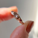 14K White Gold Calais Morganite Bezel Ring by Olivia Ewing Jewelry
