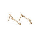 14K twig earrings by Olivia Ewing Jewelry