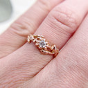 Diamond Vine engagement ring by Olivia Ewing Jewelry