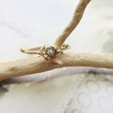 Tree inspired diamond engagement ring by Olivia Ewing Jewelry