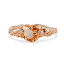 14K Rose Gold Juniper Opal Cluster Ring by Olivia Ewing Jewelry