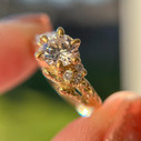 14K Yellow Gold Feyre Diamond Cluster Ring