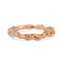 14K Rose Gold Men's Woodland Ring by Olivia Ewing Jewelry