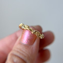 14K Yellow Gold Men's Woodland Ring by Olivia Ewing Jewelry