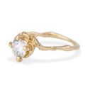 14K Yellow Gold Naples Diamond Solitaire Ring by Olivia Ewing Jewelry