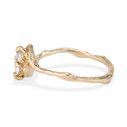 14K Yellow Gold Naples Diamond Solitaire Ring by Olivia Ewing Jewelry