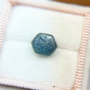 Rough Uncut Hexagonal Teal Montana Sapphire