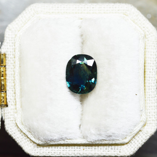 Oval Teal Green Montana Sapphire