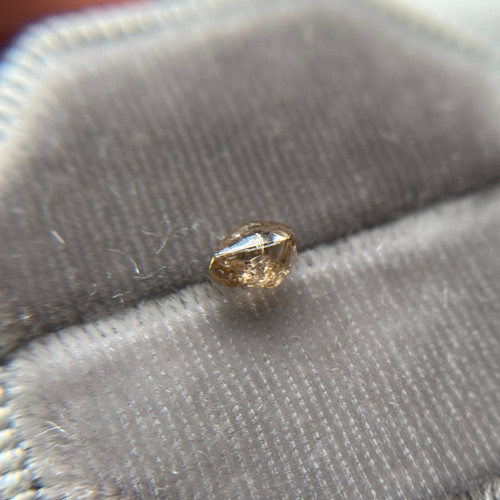 Rough Uncut Champagne-Colored Diamond Loose Gemstone