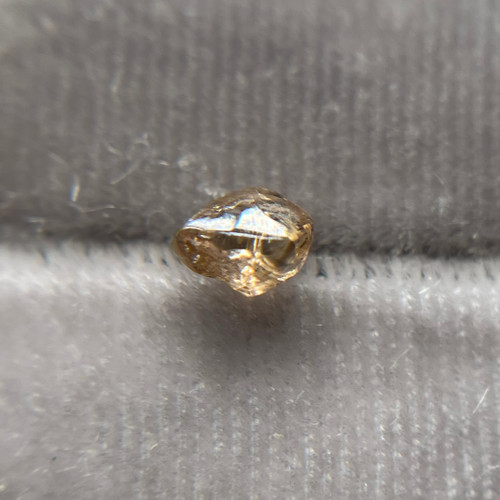 Rough Uncut Champagne-Colored Diamond Loose Gemstone