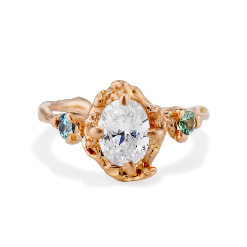 Naples Diamond Trio Ring by Olivia Ewing Jewelry