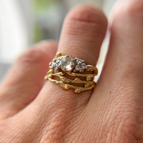 14K Yellow Gold Feyre Contour Ring by Olivia Ewing Jewelry